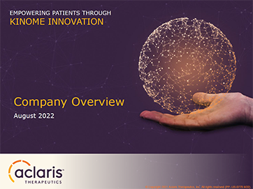 Aclaris Therapeutics Company Overview - August 2022